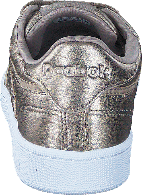 Club C 85 Leather Pearl Met-Grey Gold/White