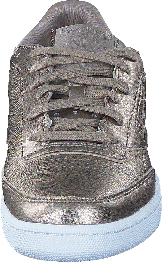 Club C 85 Leather Pearl Met-Grey Gold/White