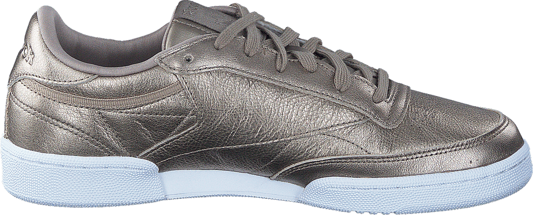 Club C 85 Leather Pearl Met-Grey Gold/White