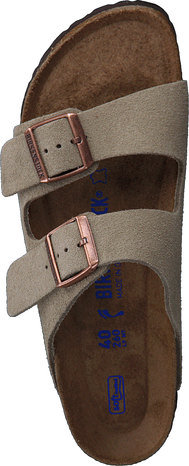 Arizona Weiches Fußbett Schmal Taupe Wildleder