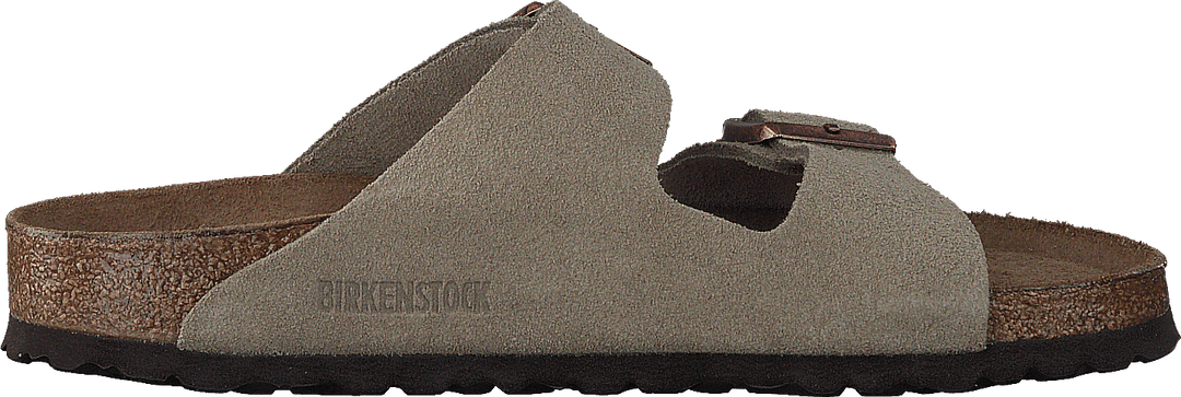 Arizona Weiches Fußbett Schmal Taupe Wildleder