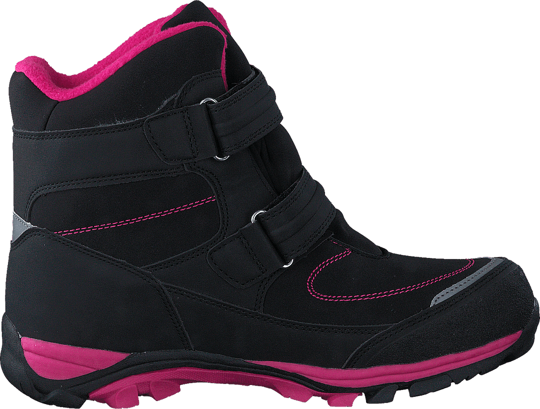 435-6608 Doublure chaude imperméable Noir/Fuchsia
