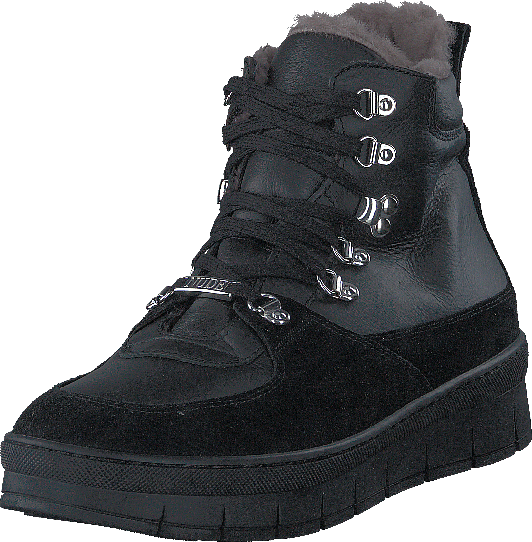 Hilda Black Sole Velour/Softy Nero