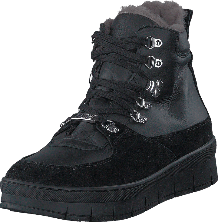 Hilda Black Sole Velour/Softy Nero