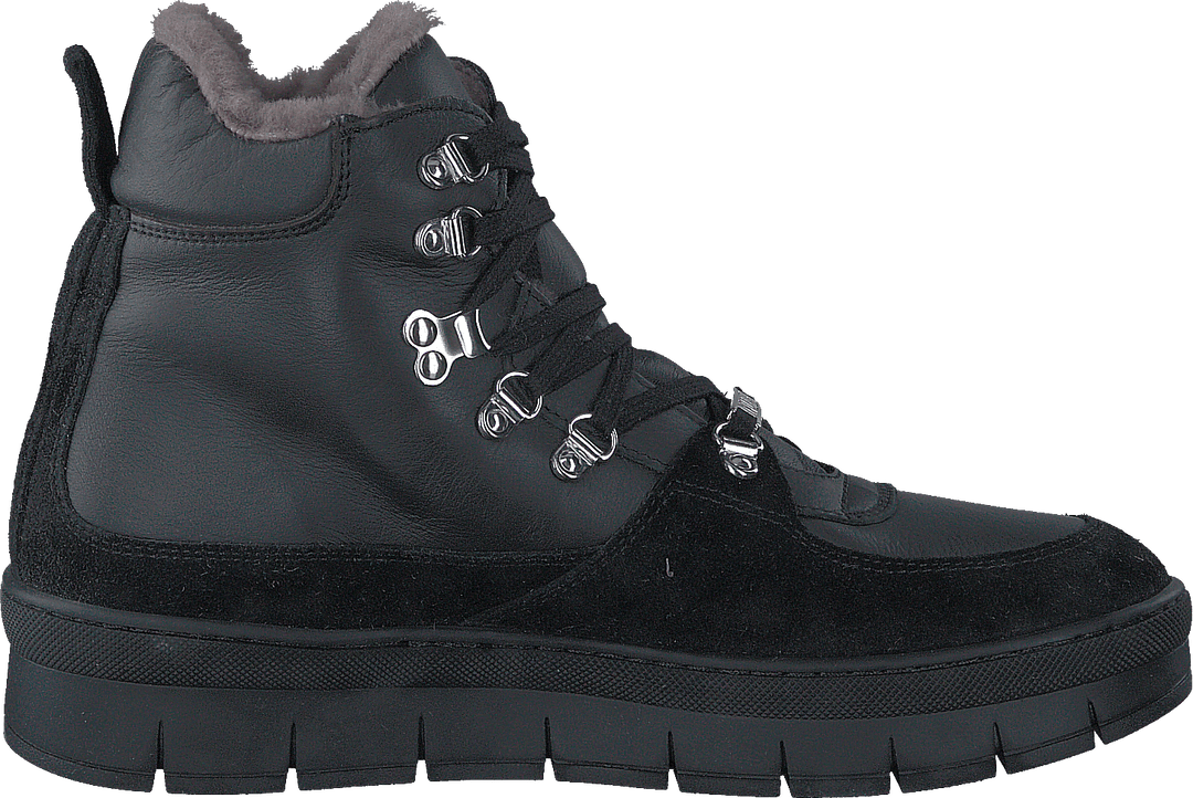 Hilda Black Sole Velour/Softy Nero