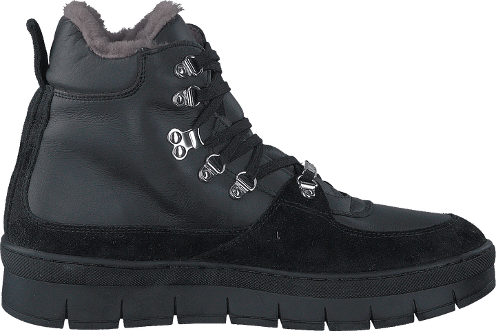 Hilda Black Sole Velour/Softy Nero