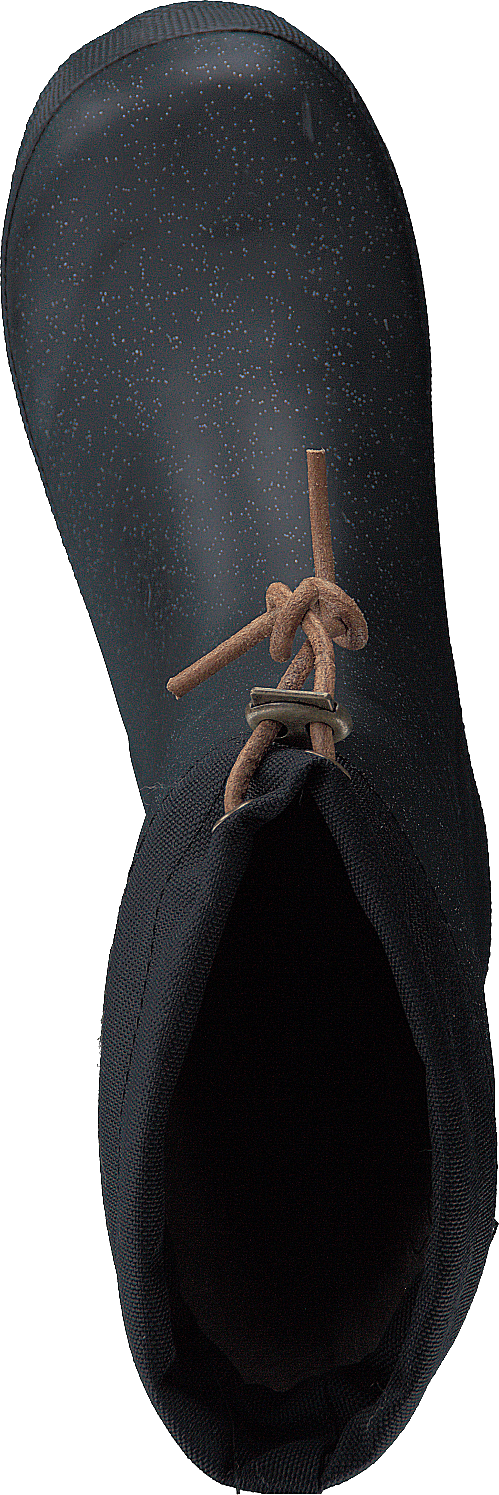 Rubber Boot Winter Thermo Glitter Black