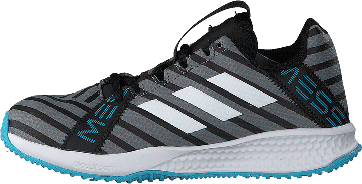 Rapidaturf Messi K Core Black/Ftwr Wht/Super Cyan