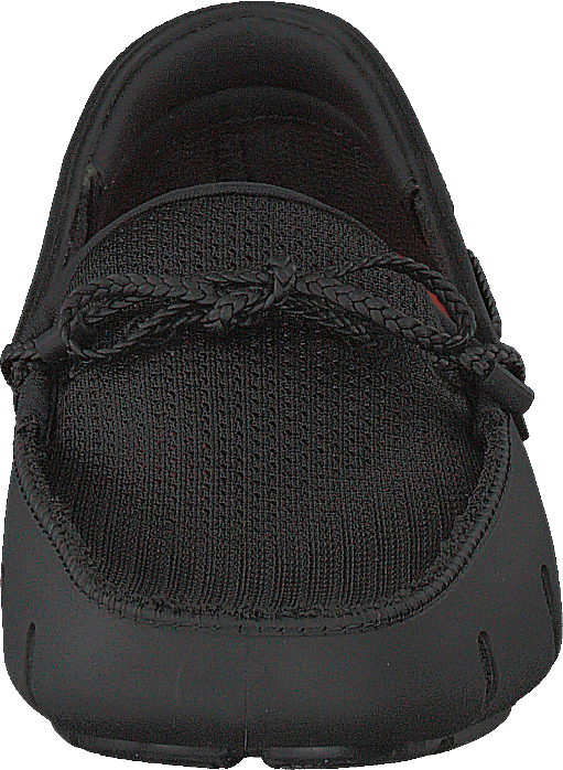 Mocassins en dentelle tressée noirs