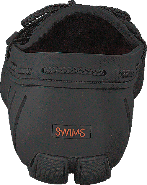 Mocassins en dentelle tressée noirs