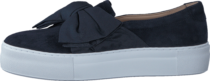 6026 Navy Suede Satin