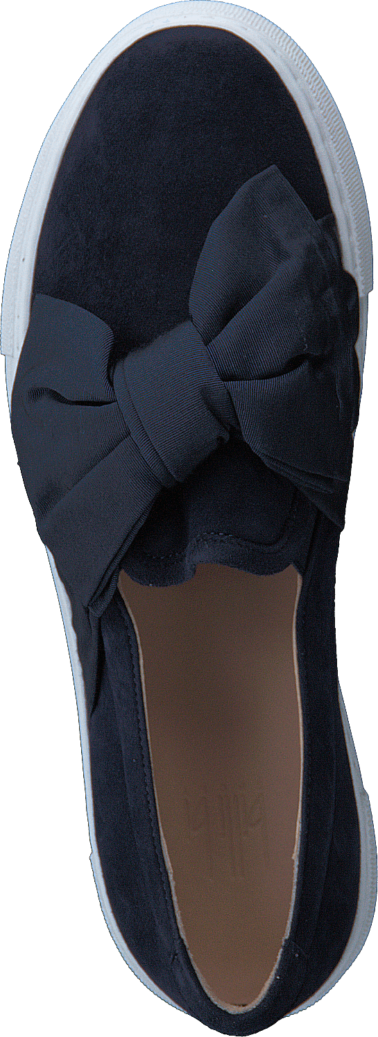 6026 Navy Suede Satin
