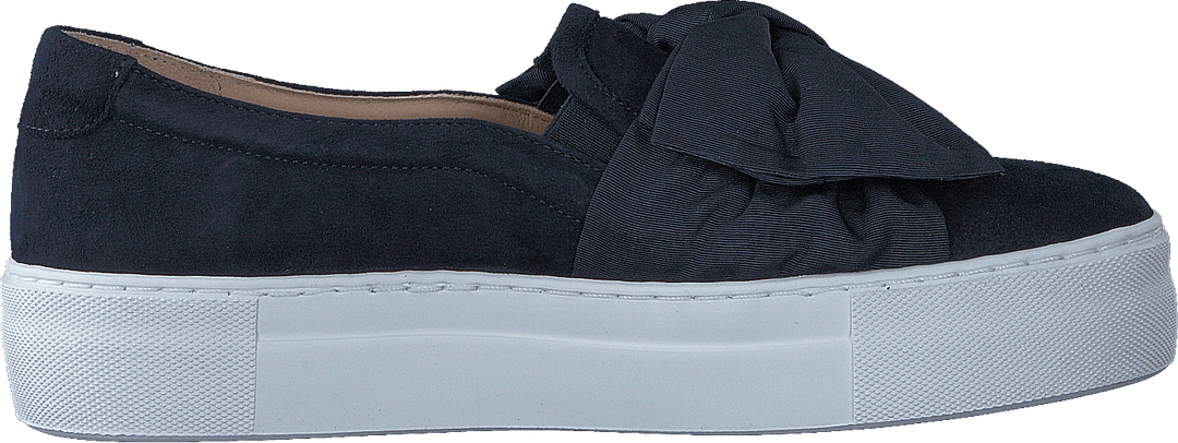 6026 Navy Suede Satin