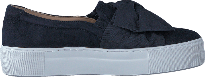 6026 Navy Suede Satin
