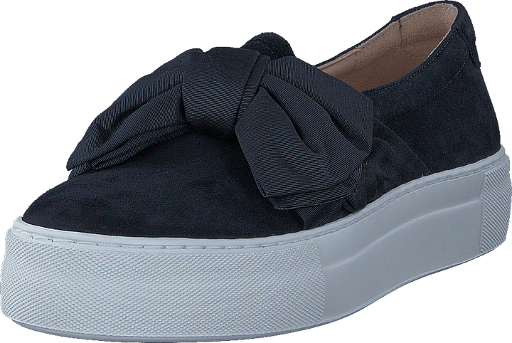6026 Navy Suede Satin