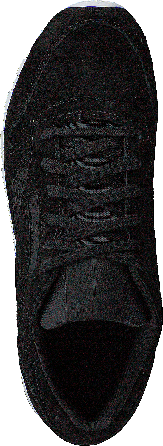 Cl Lthr Woven EMB Black/White