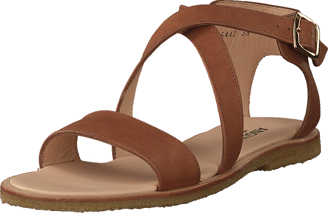Sandal With Buckle Tan