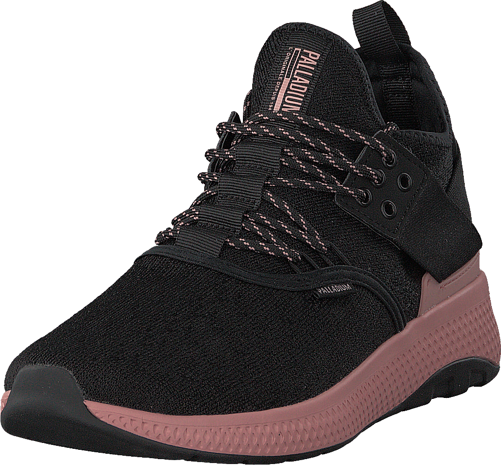 Ax_eon Lace Knit Black/Rose Tan