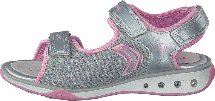 Jr Sandal Jocker Silver/pink