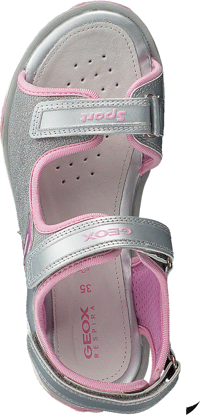 Jr Sandal Jocker Silver/pink