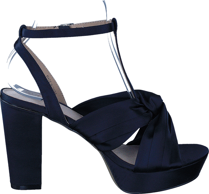 Satin Strap Sandal Navy Blue