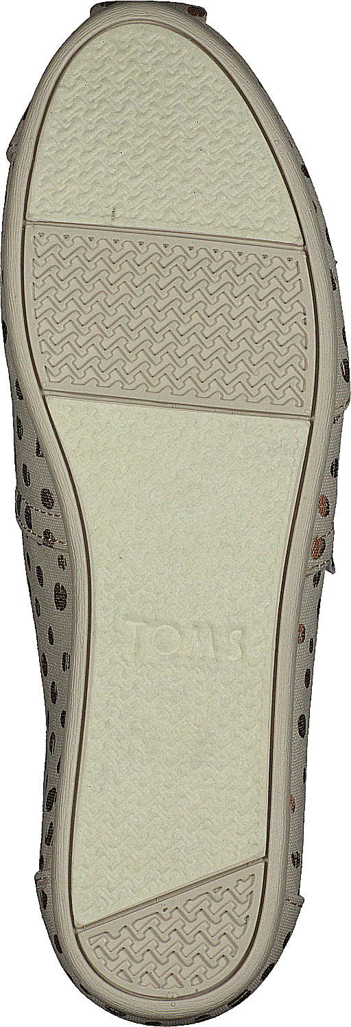 Alpargata Rose Gold/natural Canvas Dots