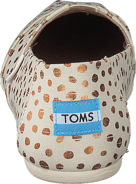 Alpargata Rose Gold/natural Canvas Dots