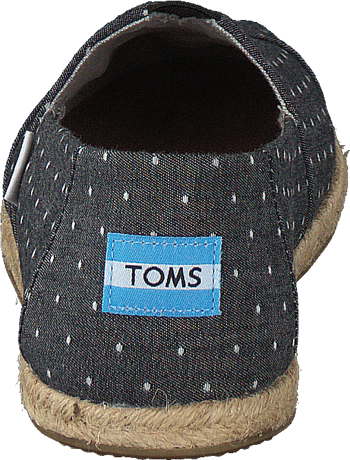 Alpargata Black Dot Chambray Rope Sole