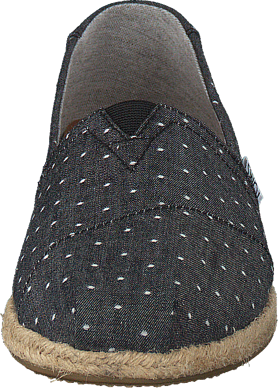 Alpargata Black Dot Chambray Rope Sole