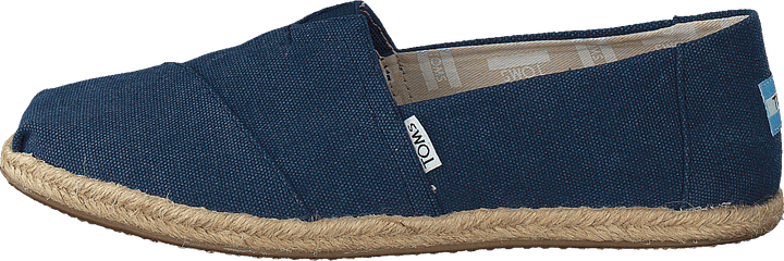 Alpargata Navy Washed Canvas Rope Sole