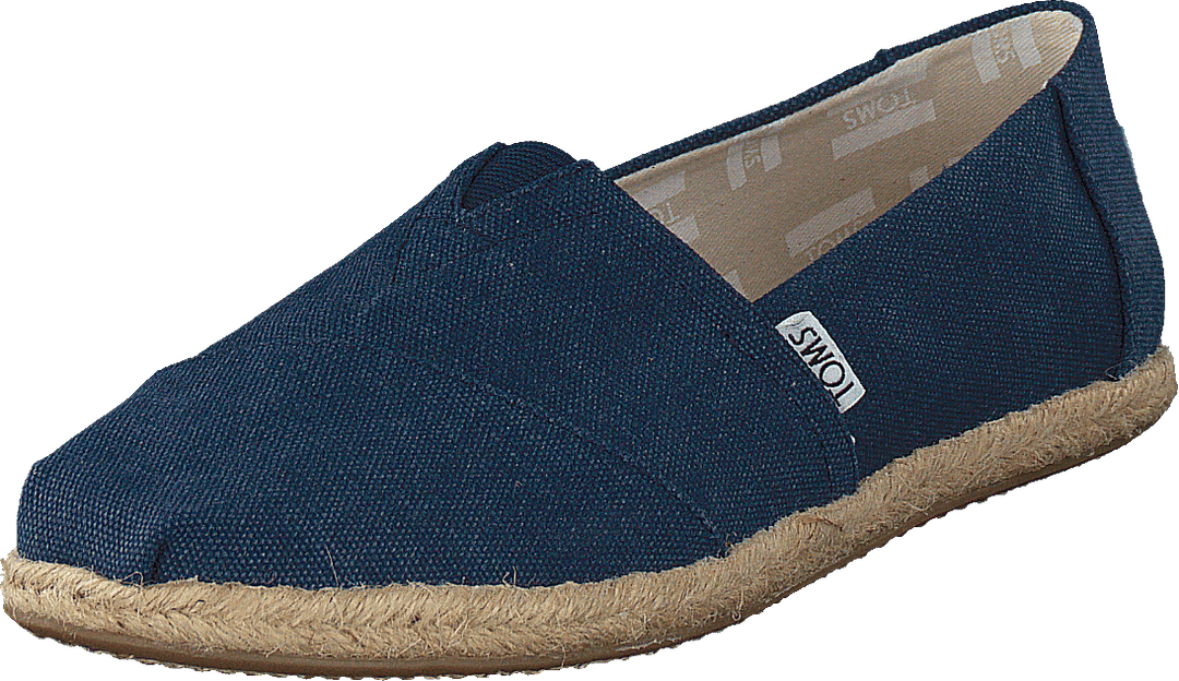 Alpargata Navy Washed Canvas Rope Sole