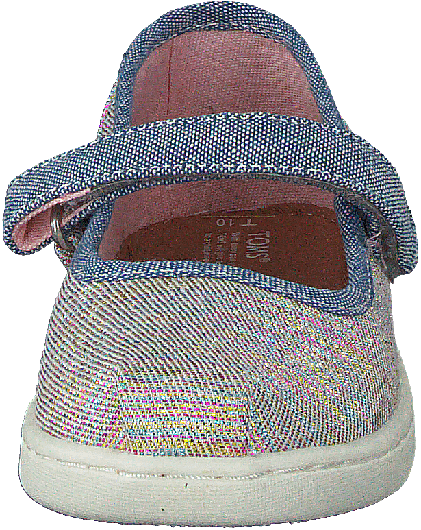 Mary Jane Tiny Pink Multi Twill Glimmer