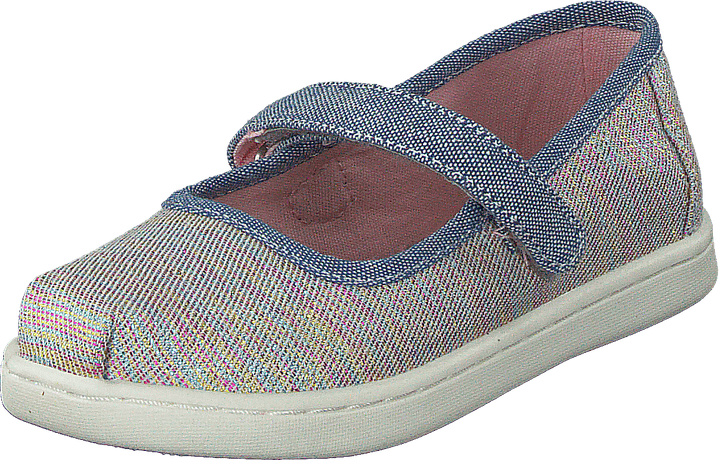 Mary Jane Tiny Pink Multi Twill Glimmer