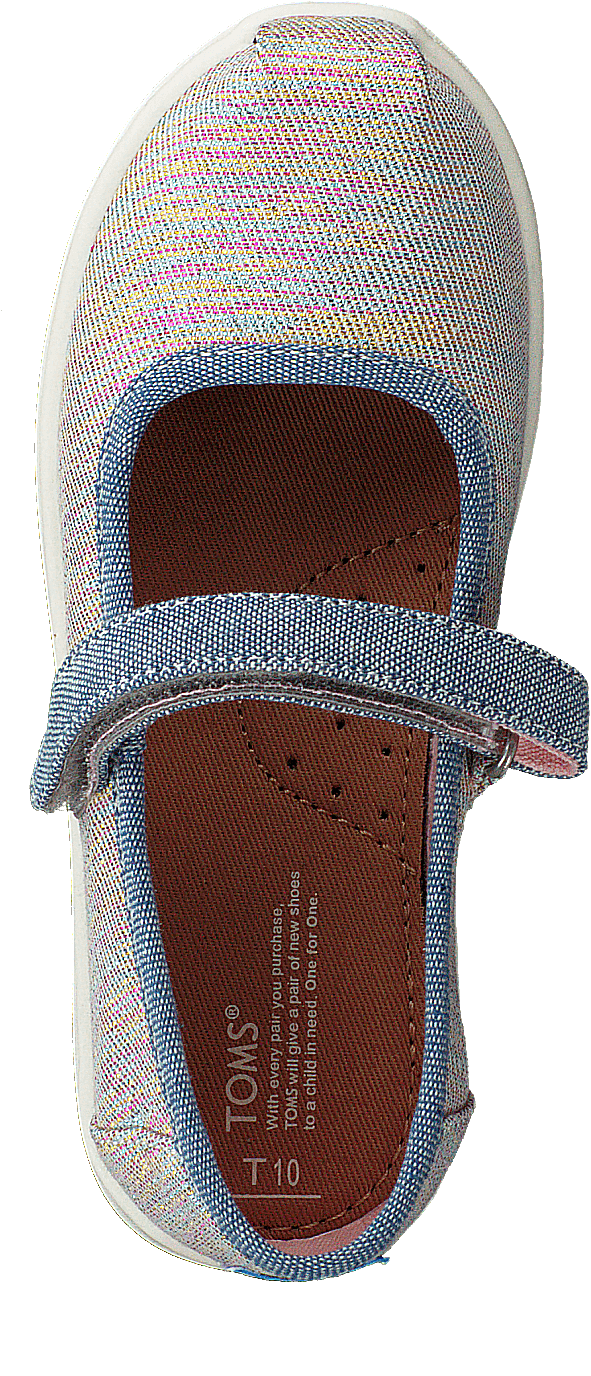 Mary Jane Tiny Pink Multi Twill Glimmer