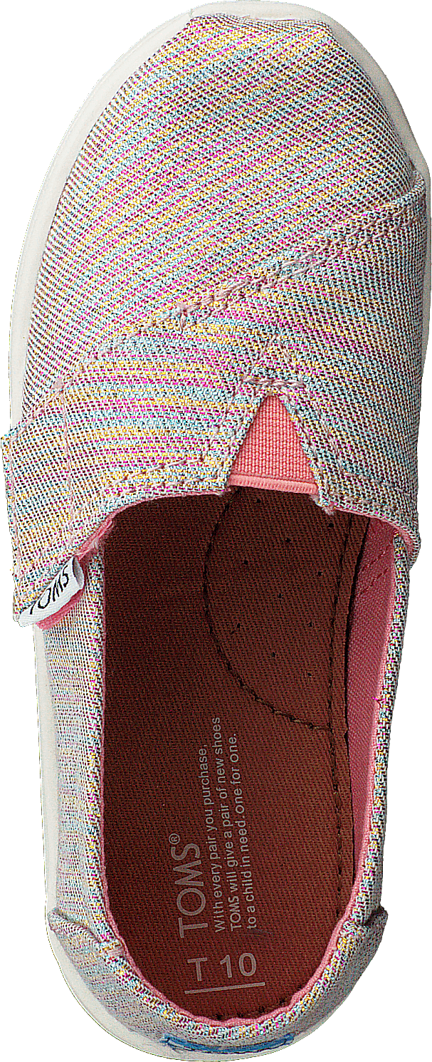Alpargata Tiny Pink Multi Twill Mica