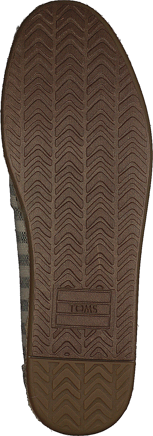 Deconstructed Alpargata Rope Black Woven Stripe