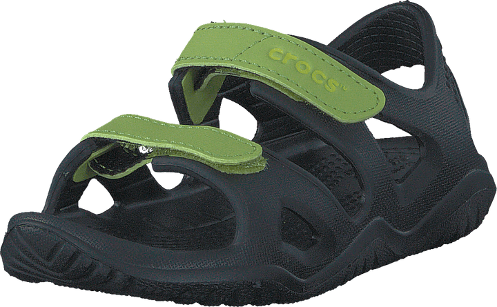 Swiftwater River Sandal Kids Black / Volt Green