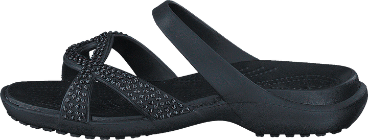 Meleen Twist Diamante Sandal Black/black