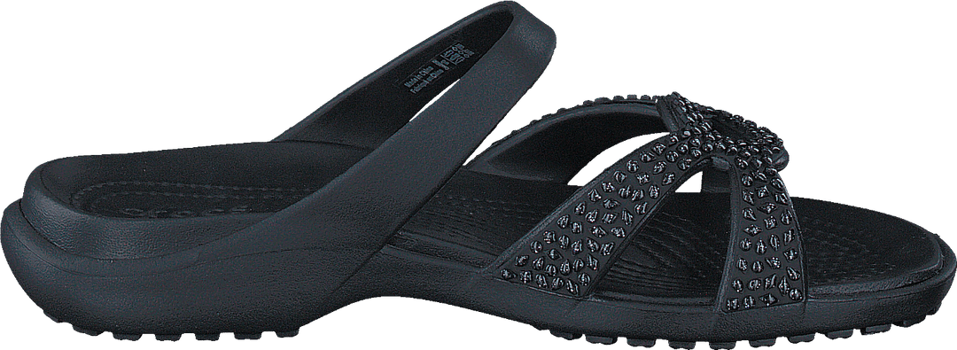 Meleen Twist Diamante Sandal Black/black