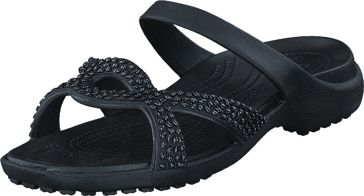 Meleen Twist Diamante Sandal Black/black