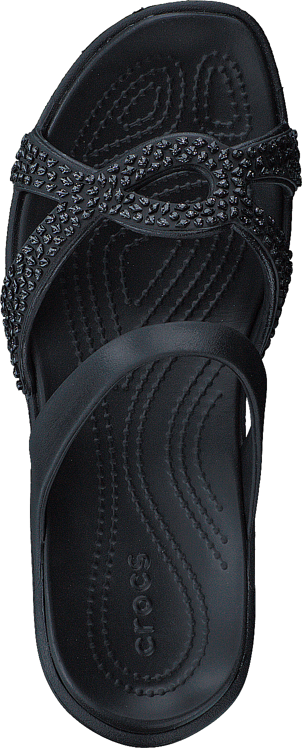 Meleen Twist Diamante Sandal Black/black