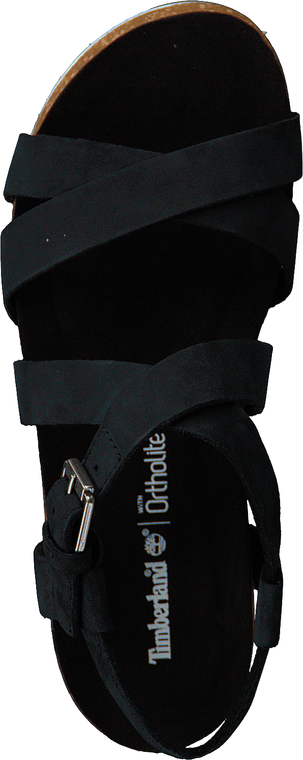 Sandale cheville Malibu Waves Noir de jais Naturebuck