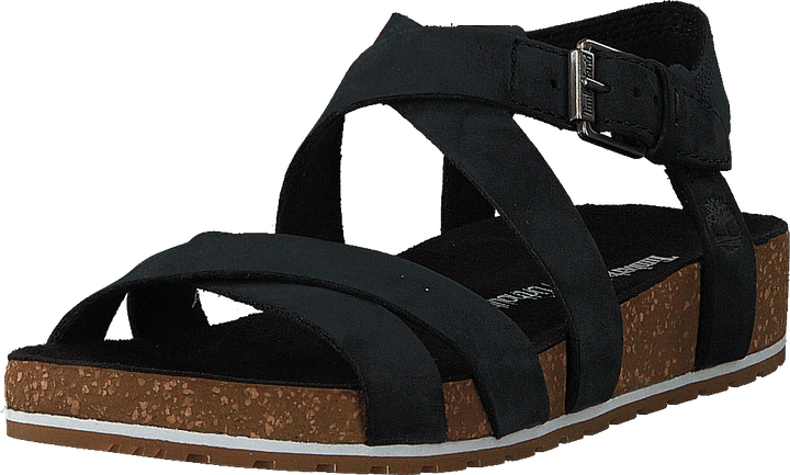 Sandale cheville Malibu Waves Noir de jais Naturebuck