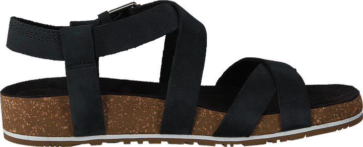 Sandale cheville Malibu Waves Noir de jais Naturebuck