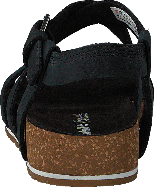 Sandale cheville Malibu Waves Noir de jais Naturebuck
