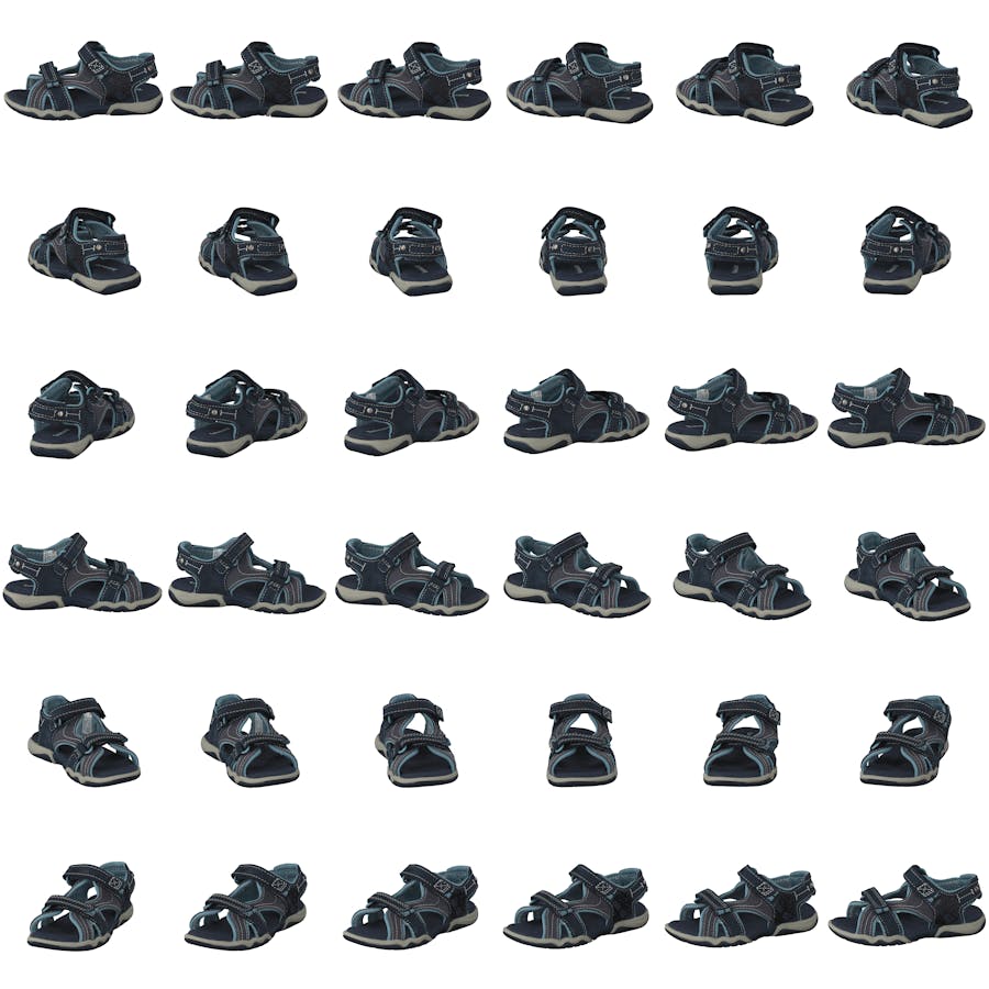 Park Hopper L/f 2-strap Sandal Black Iris