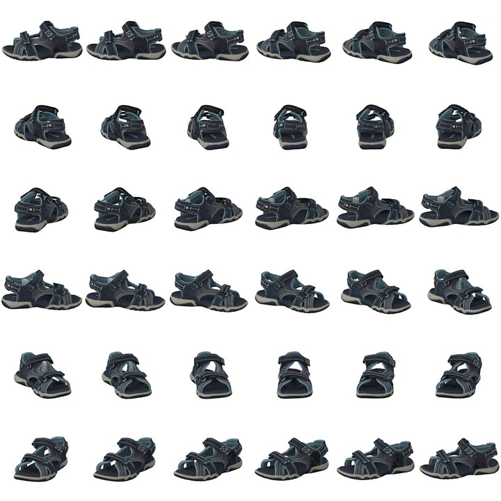 Park Hopper L/f 2-strap Sandal Black Iris