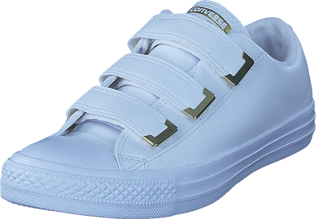 Chuck Taylor All Star 3v Bílá/bílá/zlatá