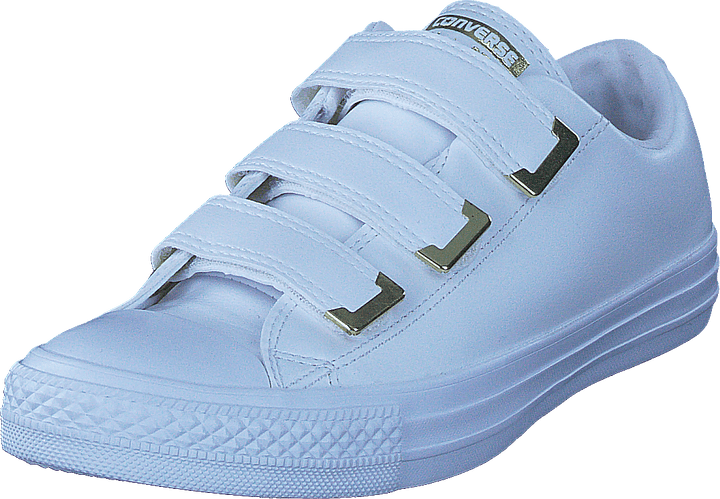 Chuck Taylor All Star 3v Bílá/bílá/zlatá
