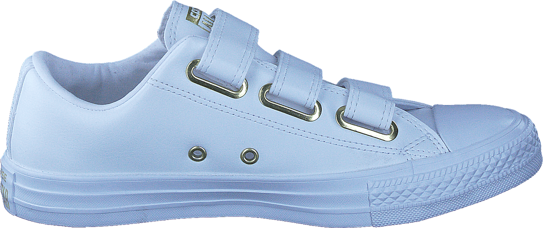 Chuck Taylor All Star 3v Bílá/bílá/zlatá